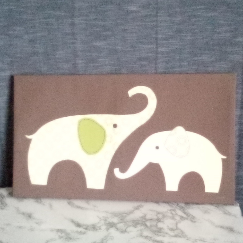 💜 Nursery Elephant 🐘 Wall Art